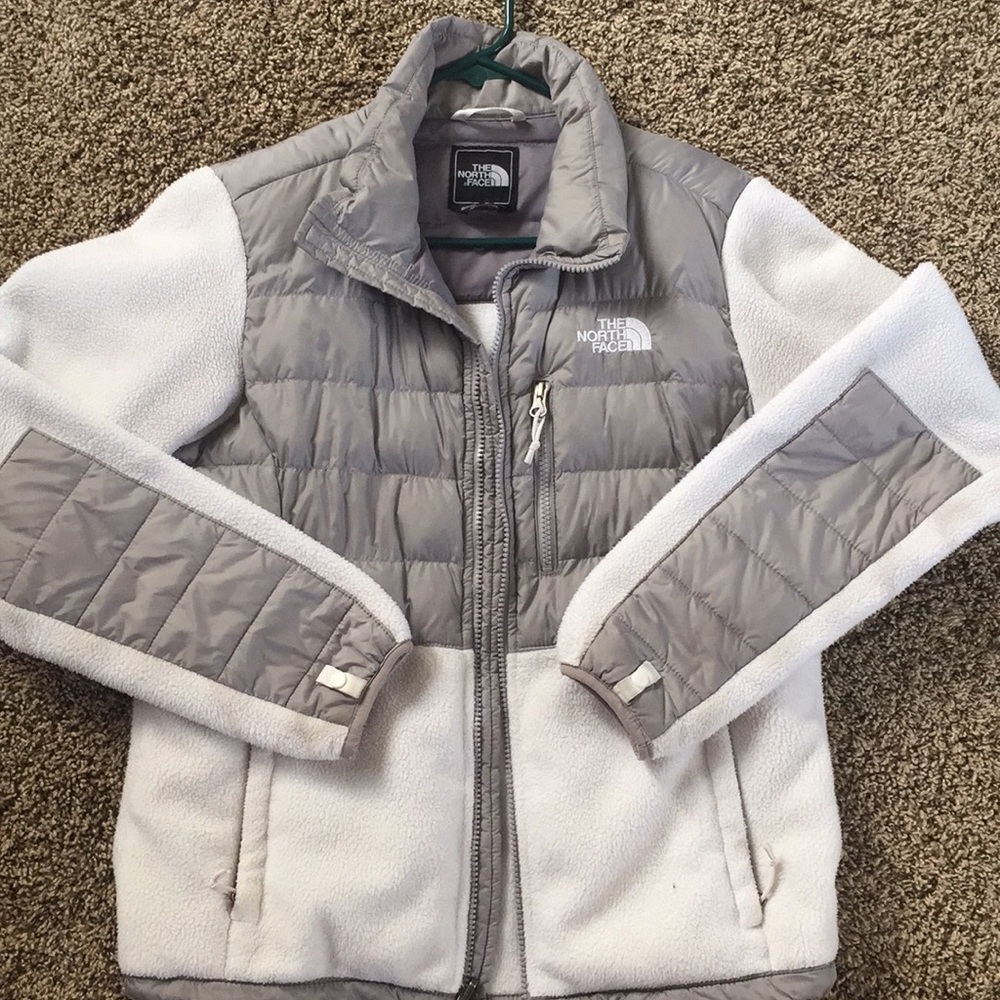 White Northface Fleece jacket